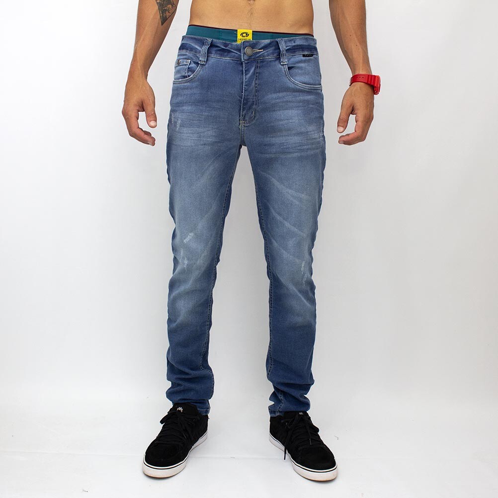 calça jeans masculina skatista