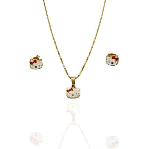 Conjunto infantil Dourado Flor