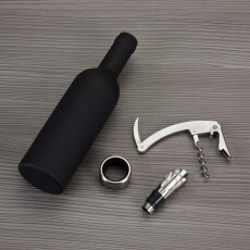 Kit Vinho Garrafa 3 Pe�as