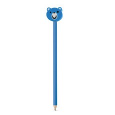 L�pis com boneco de borracha