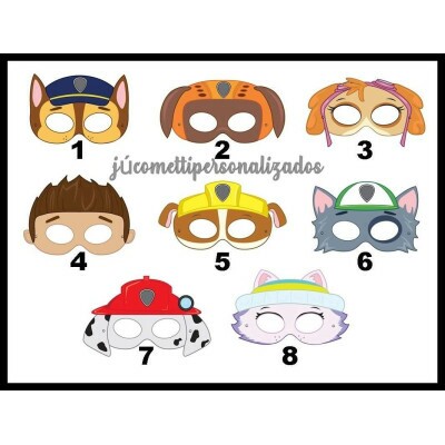 Arquivo De Corte Silhouette Mascaras Patrulha Canina