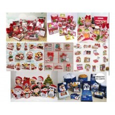 Arquivo Corte Natal 7 Kits e Porta Bombom Panetone Bola