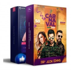 Pack 50 Artes Carnaval I Shows Editvel Photoshop +stories