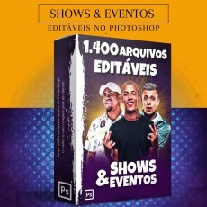 Pack Shows 1,400 Artes Editveis - Shows Editvel Photoshop