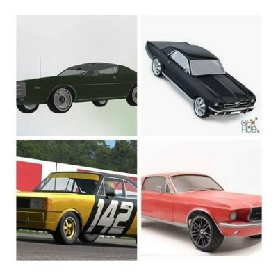 Maior Pack Arquivo Stl De Carros P/impress�o 3d Nacional