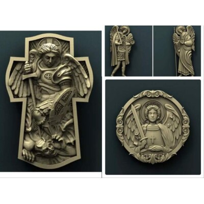 Arquivo Stl 3d Alto Relevo So Miguel Arcanjo E Gabriel #168