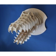 Vector Corte Lser Cnc Escultura Cabeza Cocodrilo 3d Corel