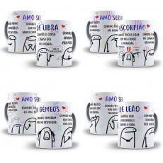 12 Arte Caneca Signos Flork Bento Editvel Corel Draw + Png