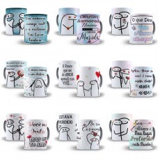 30 Arte Caneca Flork Namorados Editvel Corel Draw + Png