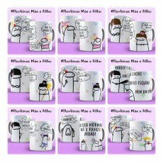 44 Arte Caneca Camisa Flork Mes Editvel Corel Draw + Png