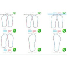 Arquivos Gabarito Chinelo Tamanho 23 Ao 44 Corel Edit�vel