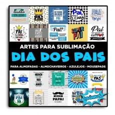 Pack De Artes Dia Dos Pais Para Almofadas E Azulejos
