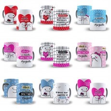 Arte Caneca Flork In Love Namorado Completo Arquivo Png