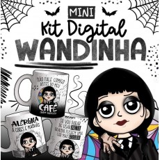 Estampas Caneca Wandinha Addams Gtica Desenho Pdf E Png