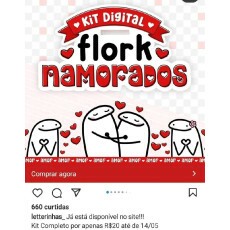 Super Kit Estampa Flork Dia Dos Namorados