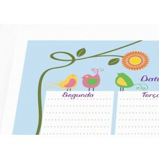 Planner Risque E Rabisque Para Imprimir, Flores E P�ssaros