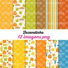 Kit Papel Digital Fazendinha Cocoa 152