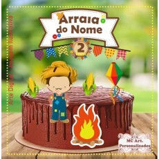 Enfeite De Festa Junina Para Bolo Bolos Personalizado