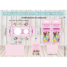 Arquivo Digital Kit Cineminha Princesas Disney Jpeg/ Pdf