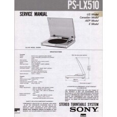 Manual De Servio Reparo Sony Ps-lx510 - Arquivo Em Pdf