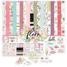 Kit Scrap Fondos Papeles Digitales Floral Flores Tonos Rosas