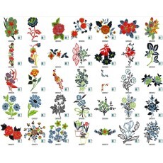 Coleo Floral Janome - Jef 3300 Bordados