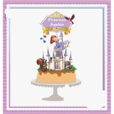Arquivo de Corte Topo De Bolo Princesa Sofia #01 - Studio