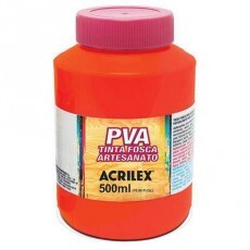 TINTA PARA PVA VERMELHO FOGO 500ML FOSCA ACRILEX