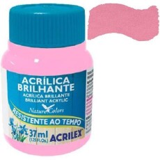 Tinta Acrlica Brilhante Rosa - Tinta acrilica para pintura artesanal - Acrilex - 37ml