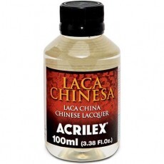 Laca Chinesa 100ml Acrilex - impermeabilizar e proteger pinturas e artesanatos - acabamento de alto brilho - madeira, vi