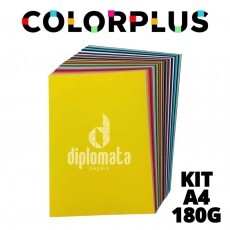 Kit Papel Color Plus 180g A4 (30 Cores / 1 Folha de Cada Cor)