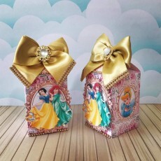 30 Caixas Milk Personalizadas Com Nome 3d Milk Princesas
