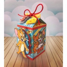 30 Caixas Milk Personalizadas Com Nome 3d Tom E Jerry