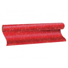 Plstico Adesivo Com Gliter Vermelho 45CmX10M Dac