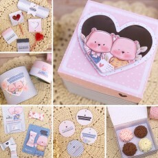 Kit Digital Namorados Embalagens Caixas Personalizados