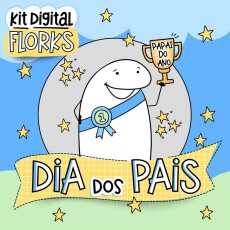 Kit Digital Flork Dia Pais Artes Caneca Ilustraes Frases