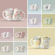Estampas Caneca Mulher 2023 Ilustraes Delicadas + Frases