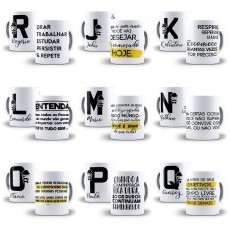 26 Arte Caneca Alfabeto Homem Frases Motivacionais Corel Cdr