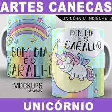 Artes Canecas Unicrnio Indiscreto Malcriado Sublimao