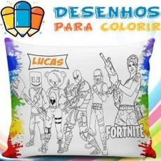 Pacote 25 Desenhos Artes Almofadas Colorir Png