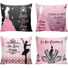 Pacote 20 Artes Estampas Almofadas Sublimao 15 Anos
