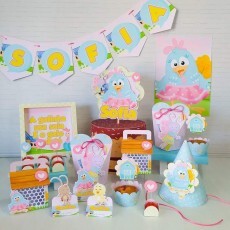 Kit Festa S Um Bolinho Galinha Pintadinha Rosa