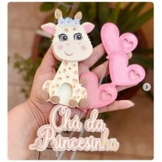 Arquivo De Corte Topo De Bolo Girafinha Studio + Brindes