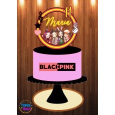Arquivo De Corte Topo De Bolo Black Pink