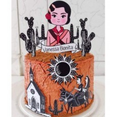 Arquivo De Corte Topo De Bolo Maria Bonita