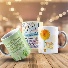 Pack Artes Canecas Lettering - Frases Motivacionais