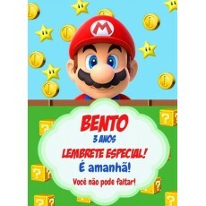 Lembrete Digital - Anivers�rio - Super Mario Bros
