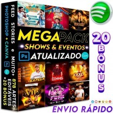 868 Artes Editveis Para Shows E Eventos +20 Brindes