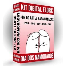 Pack +50 Artes De Canecas Dia Dos Namorados Flork Bento