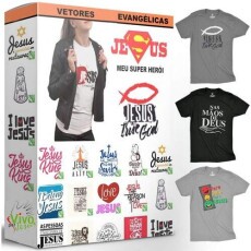 Pacote Artes Gospel Evanglicas Sublimao Camisetas Corel